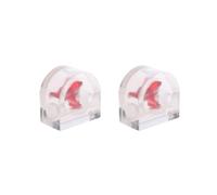 KSJOAIDDE 2 set of Water Cooling Flow Meter Acrylic G1/4 Threaded Flow Indicator 2Ways Red