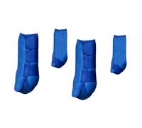 KSJOAIDDE 4 Pcs Horse Boots Support Reusable Breathable Protection Comfortable Leg Covers L blue