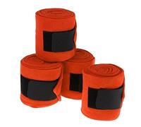KSJOAIDDE 4 Pcs Horse Leg Wraps Soft Fleece Sticky Strap Equestrian Equipment