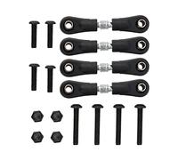 KSJOAIDDE 4pcs/set RC Adjustable Steering Rod for HSP 1:10 RC Car Truck 42 mm-50 mm