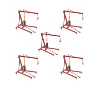 KSJOAIDDE 5 set of 1/10 Scale RC Engine Crane Hanger for TRX4 Crane Jacks Decorations Accessory red