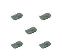 KSJOAIDDE 5 set of 1/72 4D Tank Model Chariot Model for Tabletop Decor 04A Chariot green