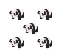 KSJOAIDDE 5 set of Electric Sounding Walking Panda Doll Toy Appease Toy Plush musical Gift