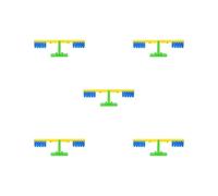 KSJOAIDDE 5 set of Kids Balance Scale Math Learning Game for Boy Girl Kindergarten Ages 3 4 5 6