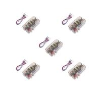 KSJOAIDDE 5 set of RCA Stereo Convert High to Low VF Level Line Speaker Converter with Cable