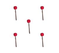 KSJOAIDDE 5 set of Sound Bowl Mallet Hammer Bowl Mallet for Yoga Meditation Mindfulness M Red