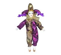 KSJOAIDDE 8in Porcelain Triangel Doll Action Figure Office Artware Decoration Violet