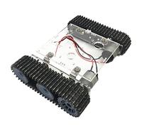KSJOAIDDE Acrylic 33GB520 Motor DC9-12V Tank Car Chassis Track Crawler Kit DIY Robot