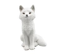 KSJOAIDDE Animal Figure Lifelike Simulation Wild Animal Statue Birthday Study Presents Arctic Fox