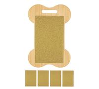 KSJOAIDDE Durable Dog Scratch Pad for Nails Double Sided Nail for Large Dogs Yellow