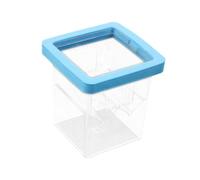 KSJOAIDDE Floating Fish Breeder Box Separation Incubations Box for Clownfish Fish Egg Blue 8.6x8.6x11 cm