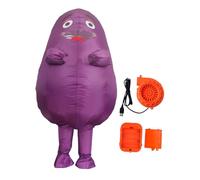 KSJOAIDDE Inflatable Grimace Costume with Blower for Themed Parties Holiday Stage Show Purple L
