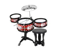 KSJOAIDDE Kids Jazz Drum Kits with Chairs for Stage Performance Kindergarten Preschool