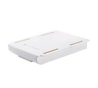 KSJOAIDDE Office Pencil Tray Under Desk Hidden Drawer Organizer Self Adhesive White XL