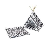 KSJOAIDDE Pet Teepee Small Dog House Cat Tent Bed Mat Cushion Kennel for Puppy Indoor
