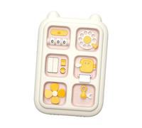 KSJOAIDDE Toddlers Busy Board Brain Development Handicraft Toy Activity Board for Kids Pink
