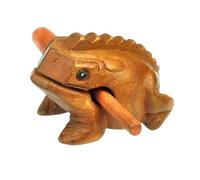 KSJOAIDDE Wood Frog Guiro Rasp Party Toy Gifts Shaker Musical Instruments Guiro Shaker 8x8 cm