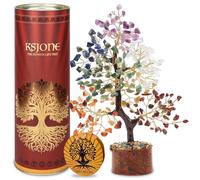 KSJONE 7 Chakra Tree of Life Handmade Feng Shui Bonsai Crystal Healing Money Tree | Boho Decor | Home Decor Trees for Positive Energy, Money, Good Luck Birthday Gifts for Women, Mom