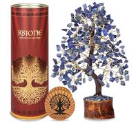 KSJONE Lapis Lazuli Crystal Tree of Life Handmade Feng Shui Bonsai Crystal Healing Money Tree | Boho Decor | Home Decor Trees for Positive Energy, Money, Good Luck Birthday Gifts for Women, Mom