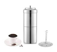 KSJONE South Indian Filter Coffee Maker 200 ML, 2-4 Cups Stainless Steel Coffee Maker, Drip Coffee Brewer, Madras Kaapi Kappi, Coffee Decoction Maker
