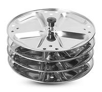 KSJONE Stainless Steel Idli Stand | 4-Plates Idli | Idli Preparation | Supreme Quality Food Grade Idli Stand | South Indian Idli Maker Makes | 16 Idlis (Triangle)