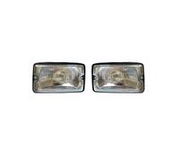 Ksjosji front light 1pair 12V Front Fog Light Spotlight Spotlamp Driving Light DRL Led Lighting For PEUGEOT 205 For GTI CTI 106 306 Mi16 H3 Headlight Assembly(Warm white)