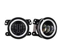 Ksjosji front light 4Inch Led Fog Lights Halo Ring DRL Fog Lamp For AM General For Hummer H1 & H2 1992 1993 1994 1995 1996 1997 1998-2009 Headlight Assembly(2piece With Halo)