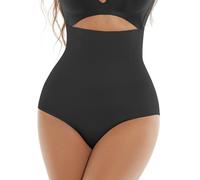 KSKshape High Waisted Tummy Control Shapewear for Women Seamless Compression Underwear knickers Slimming Under Dress Body Shaper Girdle,Black,S