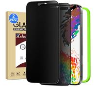 Ksleri 2 Pack Matte Privacy Screen Protector for 17 Pro Max 6.9-inch with Installation Frame, Anti-Spy Anti-Glare 9H Tempered Glass Film, Case Friendly