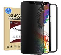 Ksleri 2 Pack Matte Privacy Screen Protector for iPhone 15 Pro Max, Anti Spy Anti Glare 9H Tempered Glass Film, Dynamic Island Compatible, Case Friendly