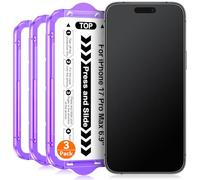 Ksleri 3 Pack for iPhone 17 Pro Max 6.9 inch Matte Glass Screen Protector, Auto Alignment Quick Fit Easy Installation, Anti Glare Anti Fingerprint Tempered Glass, Smooth Touch,Case Friendly