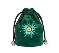 KSNDie Green Large Dice Bag D&D Cute Storage Bag for Dungeons and Dragons Role Playing Games Tabletop Games - Capacity 100+ Polyhedral Dice
