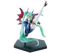 Ksopsdey Hatsune Miku Action Figure, Miku Anime Doll, Sitting Posture, Desktop Collectible Gift for Kids, Adults, Anime Fans (C)