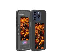KSOPUERT Upgraded 4 Colors e Ink Screen Smart Phone Case Cast DIY Instantly Picture/Image/Photo/Text Display on Protective Case for iPhone 15 Pro Max,NFC Transmission(Dark Gray)