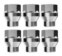 KSP 12mmx1.5 ET Extended Lug Nuts for 6 Lugs, 6PCS M12x1.5 Open Ended Wheel Nut 7mm Shank for Toyota with Conical/Cone Seat Aftermarket Wheels