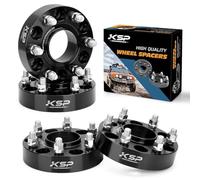 KSP 6X5.5 Wheel Spacers for Ram 1500 2019-2024,1.5"(38mm) Real Forged Hub Centric Tire Spacer with 77.8mm Hub Bore M14x1.5 Studs/Bolts fit for 6X139.7mm Dodge Ram 1500,Package of 4pcs Black