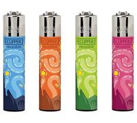 KSP Partners Clipper Lighter with IN THE NIGHT Design, Pack of 4