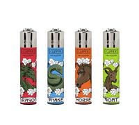 KSP Partners Ltd Chinese Horoscope Clipper Lighter, X4