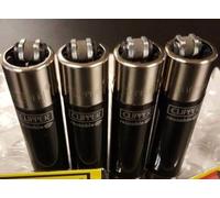 Ksp partners ltd e-commerce 4 x CLIPPER LIGHTERS - (BLACK)