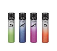 ksp partners ltd e-commerce 4 X CLIPPER LIGHTERS (JET SILVER GRADIENT)