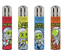 Ksp partners ltd e-commerce 4 x CLIPPER LIGHTERS -no feul (ASTRO WEEDS 2)