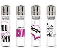 Ksp partners ltd e-commerce 4 x CLIPPER LIGHTERS - NO FEUL NAUGHTY WORDS 8