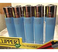 Ksp partners ltd e-commerce 4 x CLIPPER LIGHTERS - NO FULE BLUE TRANSPARANTS
