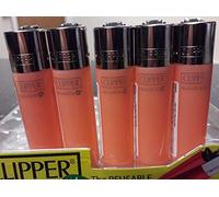 Ksp partners ltd e-commerce 4 x CLIPPER LIGHTERS - NO FULE ORANGE TRANSPARANT