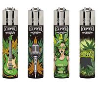 Ksp partners ltd e-commerce 4 x CLIPPER LIGHTERS - NO FULE ROCKERSTAR LEAVES