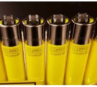 Ksp partners ltd e-commerce 4 x CLIPPER LIGHTERS - NO FULE YELLOW