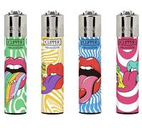 ksp partners ltd e-commerce 4 X CLIPPER LIGHTERS (PSYCHADELIC TONGUES)