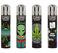ksp partners ltd e-commerce 4 x clipper lighters-PSYCHO PATTERN