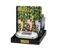 Ksp partners ltd e-commerce CLIPPER METAL FLINT LIGHTER GOLD Refillable Lighter CAMOFLUODGE DESIGN LIGHTER WITH FREE TIN BOX GIFT TIN Box GREAT XMAS GIFT SET (PACK OF 1 LIGHTER)