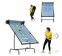 Ksports Racquet Sports Tennis Rebounder Net Large/Regular for Indoor/Outdoor Use for Tennis, Pickleball, Padel, Squash, Racquetball, & Table Tennis w/Carry Bag (Regular Blue)
